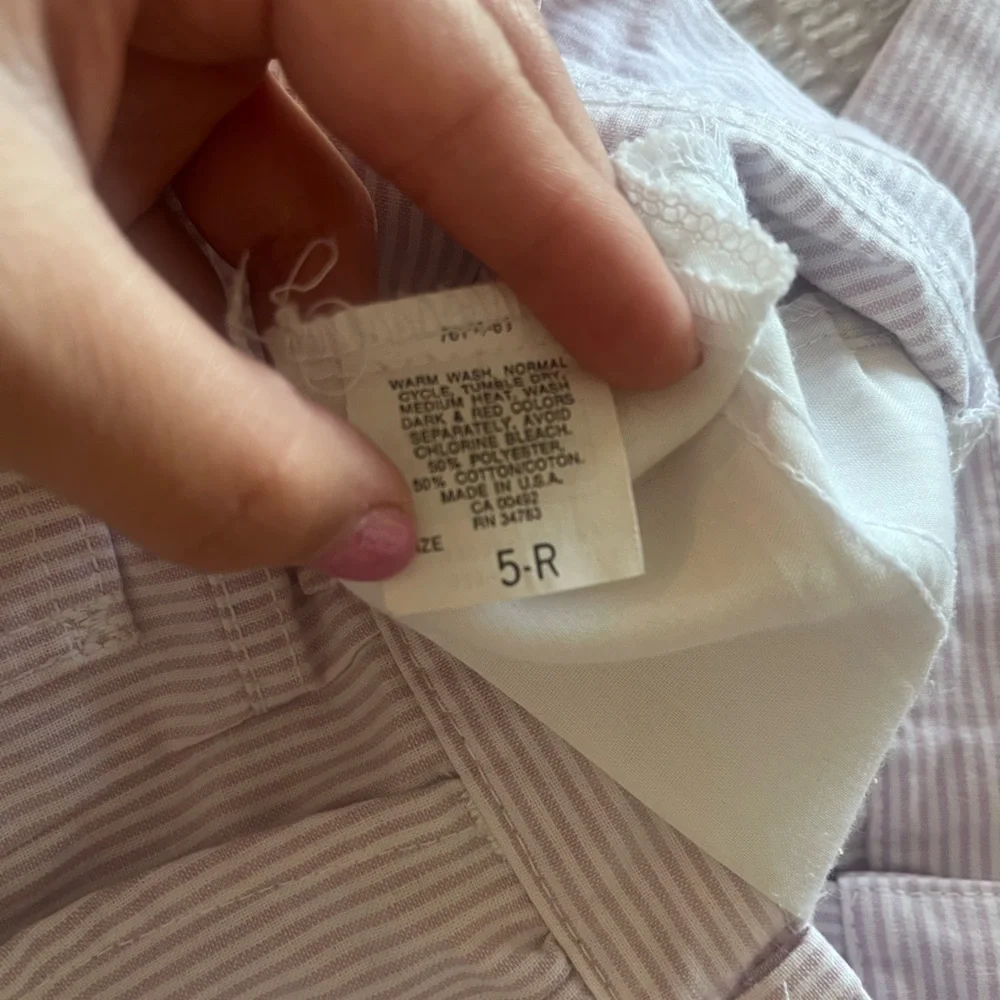 Vintage Girls Lee Pink & White Pinstripe Pants